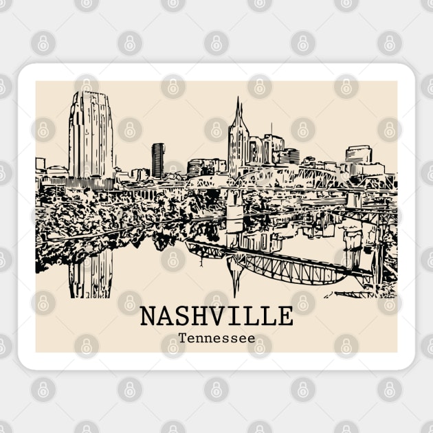 Nashville - Tennessee Magnet by Lakeric